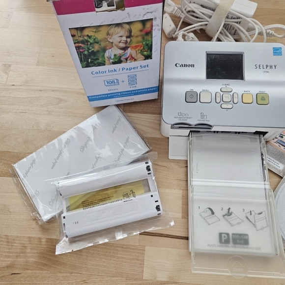 Canon Selphy CP780 Silver Lightweight Portable Digital Compact Photo Printer - Picture 7 of 9